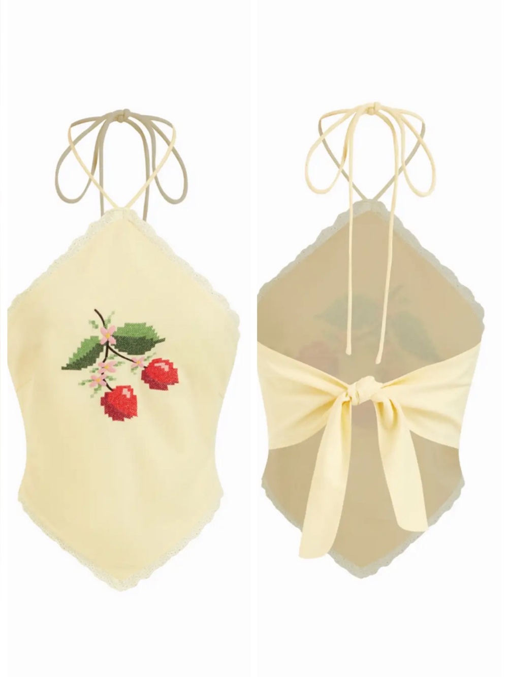 HALTER EMBROIDERY TOP - Picture 14 of 15